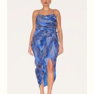 PrettyLittleThing Royal Blue Spaghetti Strap Dress